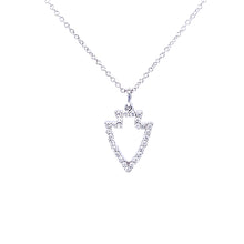 Load image into Gallery viewer, Arrowhead Pendant Necklace - Diamond Pave Silhouette - 14K Gold with Diamonds - Arrowhead Jewelry
