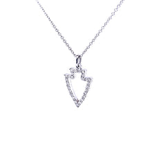 Load image into Gallery viewer, Arrowhead Pendant Necklace - Diamond Pave Silhouette - 14K Gold with Diamonds - Arrowhead Jewelry