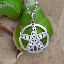 Load image into Gallery viewer, Sand Dollar Necklace - Diamond Channel Sand Dollar Pendant - Sand dollar Jewelry