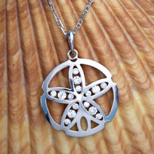 Load image into Gallery viewer, Sand Dollar Necklace - Diamond Channel Sand Dollar Pendant - Sand dollar Jewelry
