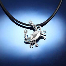 Load image into Gallery viewer, Crab Pendant Necklace - Sterling Silver
