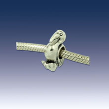 Load image into Gallery viewer, Pelican Bead Charm - Sterling Silver