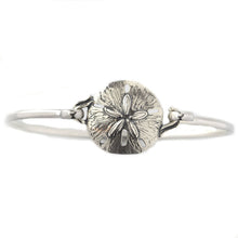 Load image into Gallery viewer, Sand Dollar Bracelet - Wire Bracelet  -  Sterling Silver - Sand Dollar Jewelry