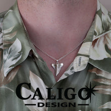 Load image into Gallery viewer, Shark tooth necklace - shark tooth jewelry - sterling silver shark tooth - shark Necklace shark tooth jewelry