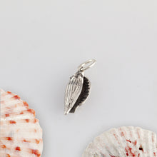 Load image into Gallery viewer, Conch Shell Charm on o-ring for traditional charm bracelets - shell charm - beach charms - beach jewelry