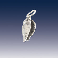 Load image into Gallery viewer, Conch Shell Charm on o-ring for traditional charm bracelets - shell charm - beach charms - beach jewelry