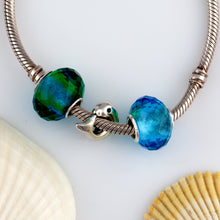 Load image into Gallery viewer, Dolphin Charm - Dolphin Bead Charm - Sterling Silver - Dolphin Jewelry - Ocean Charm