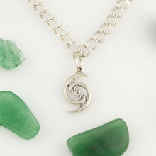 Load image into Gallery viewer, Hurricane charm - sterling silver - hurricane charm on coral spacer - ocean jewelry