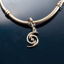 Load image into Gallery viewer, Hurricane charm - sterling silver - hurricane charm on coral spacer - ocean jewelry