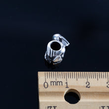 Load image into Gallery viewer, Pelican Bead Charm - Side view  - Sterling Silver pelican jewelry pelican bead