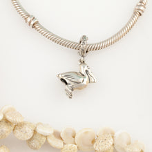Load image into Gallery viewer, Pelican charm on coral spacer - pelican jewelry - beach charms