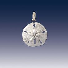 Load image into Gallery viewer, sand dollar charm beach charms beach jewelry sterling silver