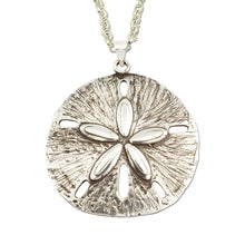 Load image into Gallery viewer, Sand Dollar Necklace Large - Sterling Silver Sand Dollar Jewelry
