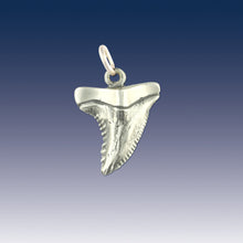 Load image into Gallery viewer, shark tooth charm sterling silver shark jewelry bracelet charms