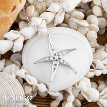 Load image into Gallery viewer, Diamond Starfish Necklace - 14K gold and diamonds - Starfish Necklace