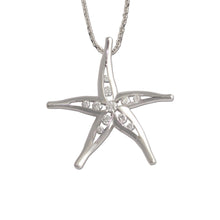 Load image into Gallery viewer, Diamond Starfish Necklace - 14K gold and diamonds - Starfish Necklace