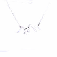 Load image into Gallery viewer, Mountain with Snowflake Pendant Necklace -   Sterling Silver with Crystal - Mountain Jewelry
