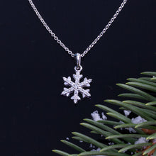 Load image into Gallery viewer, diamond snowflake .10 ctw diamonds - snowflake jewelry - Snow Jewelry
