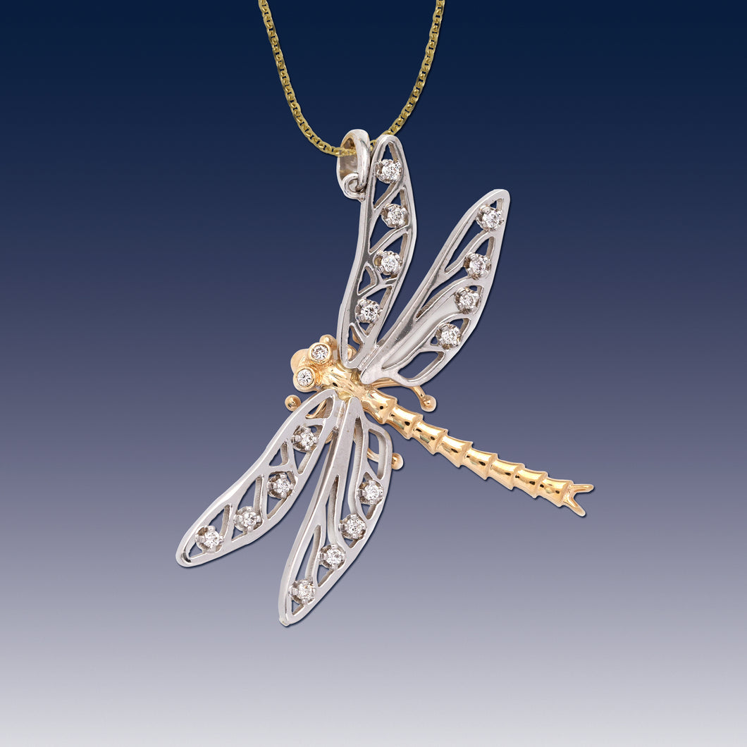 Dragonfly Copper Plating Inlay Artificial Pearls Zircon Pendant Necklace,  पेंडेंट हार, पेंडेंट नेकलेस - Momentane Jewels LLP, Rajkot | ID:  2853003147033