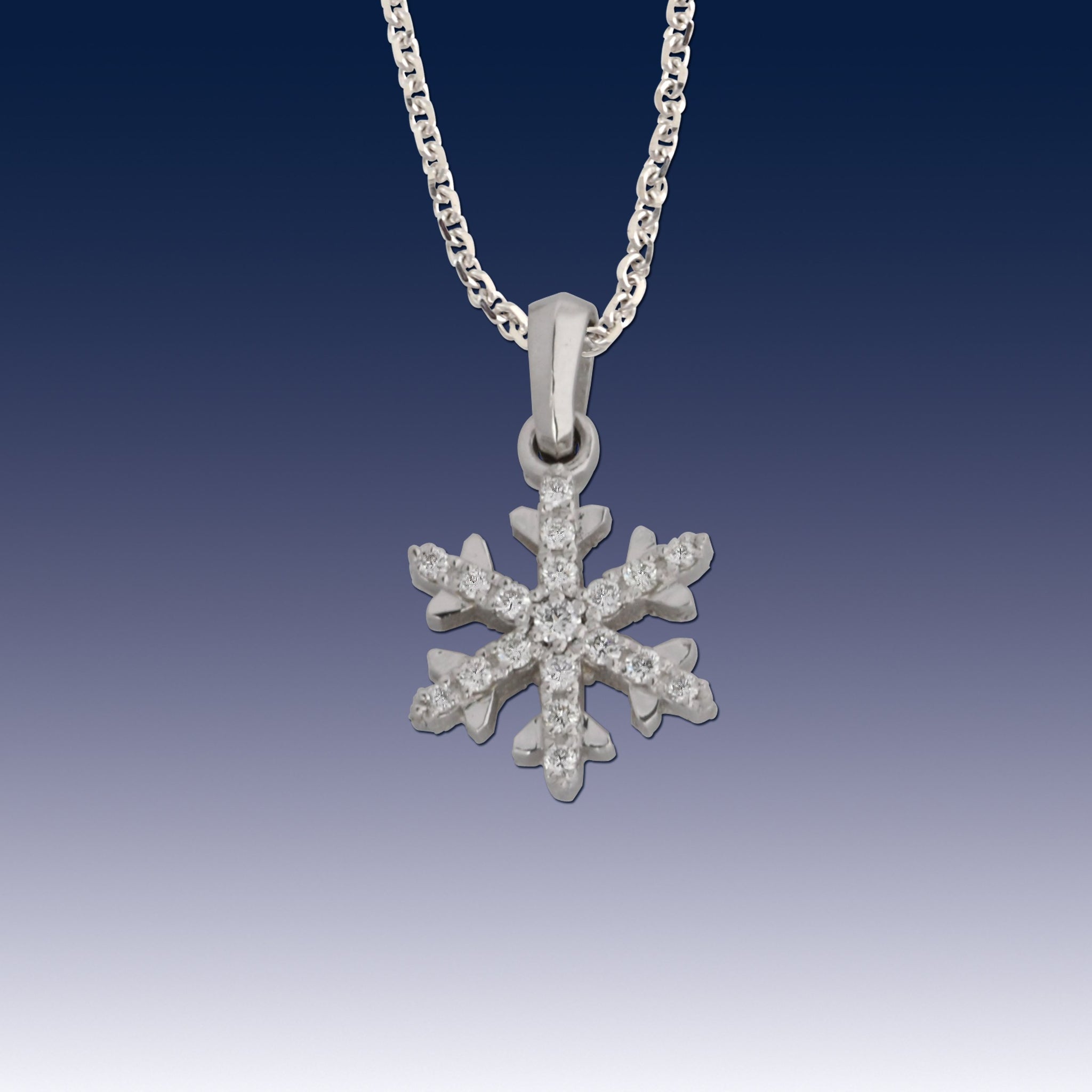 Diamond snowflake pendant 0.51 (ctw)14k gold | Diamond Pendant