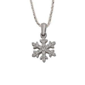 diamond snowflake .10 ctw diamonds - snowflake jewelry - Snow Jewelry