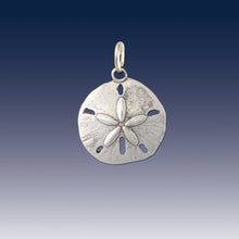 Load image into Gallery viewer, sand dollar charm beach charms beach jewelry sterling silver
