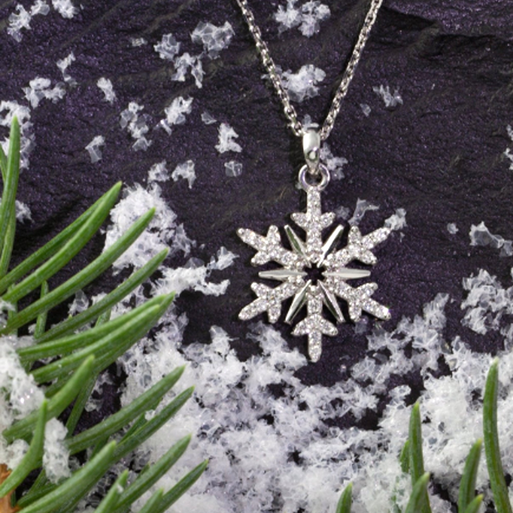 Buy Hexagon Snowflake Pendant Diamond Online